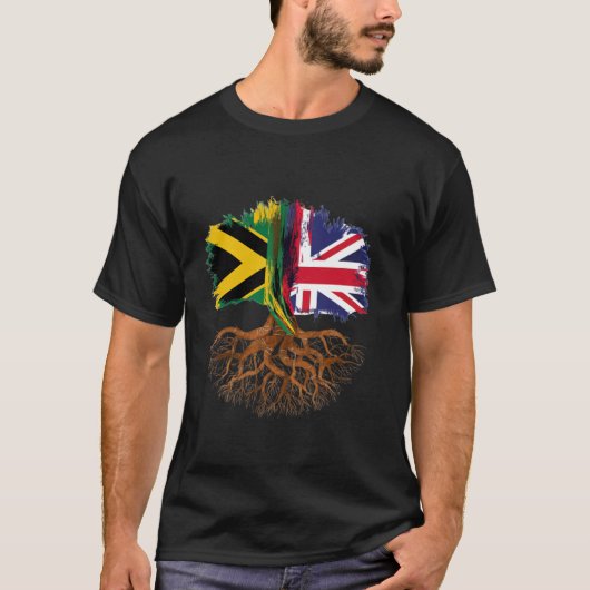 T-shirt Drapeau Jamaïque Cool Drapeaux jamaïcains Hommes R (Devant)