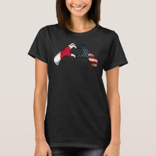 T-shirt Drapeau Japon Amérique États-Unis - Etats-Unis Jam