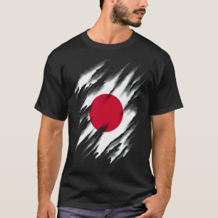 T-shirt Drapeau japonais Nihon Koku Nippon Koku Japon