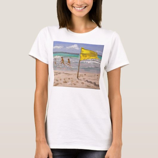 T-shirt Drapeau jaune Barbade 2010 (Devant)