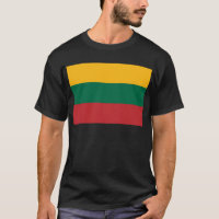 Drapeau jaune vert et rouge de Lituanie