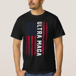 T-shirt Drapeau Joe Biden Ultra Maga Ultra Maga America