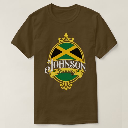 T-shirt Drapeau Johnson Family Jamaïque (Design devant)