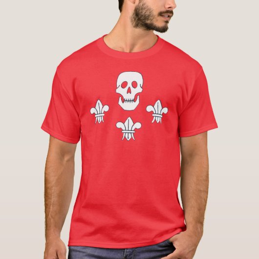T-SHIRT DRAPEAU JOLLY ROGER ET TROIS LIEUX (Devant)