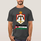 T-shirt Drapeau jordanien et blason Patriotique (Devant)