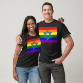 T-shirt Drapeau juif de gay pride (Unisexe)