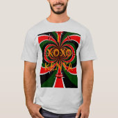 T-shirt Drapeau Kenya d'inspiration africaine - Art Abstra (Devant)
