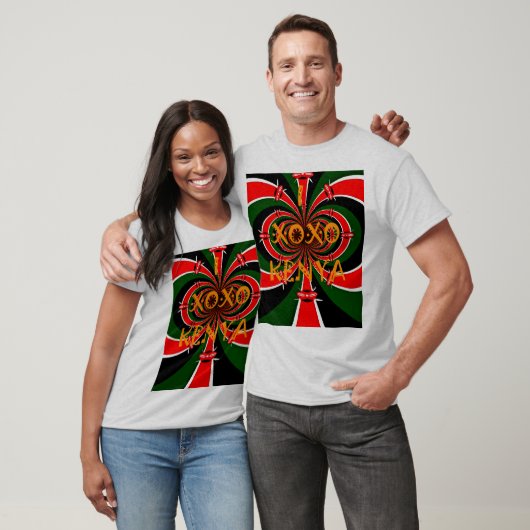 T-shirt Drapeau Kenya d'inspiration africaine - Art Abstra (Unisexe)