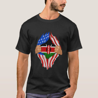 T-shirt Drapeau kenyan