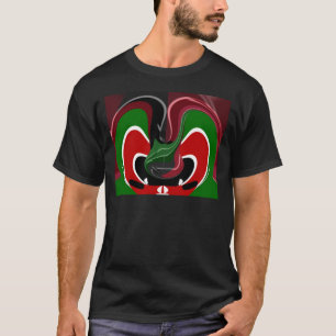 T-shirt Drapeau Kényan en effervescence : un art moderne d