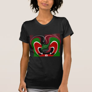 T-shirt Drapeau Kényan en effervescence : un art moderne d