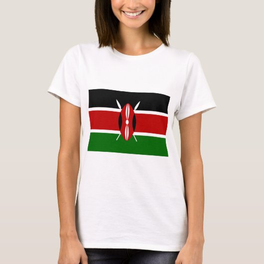 T-shirt Drapeau kényan (Kenya) (Devant)