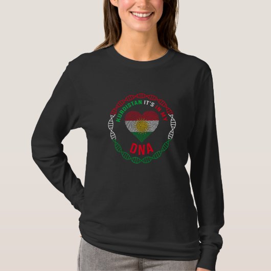 T-shirt drapeau kurde kurde du Kurdistan (Devant)