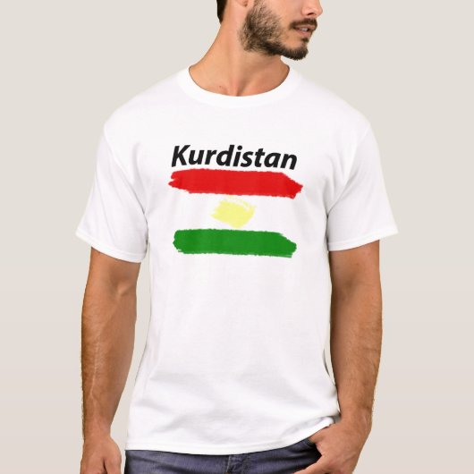 T-shirt Drapeau Kurdistan Kurdishe (Devant)