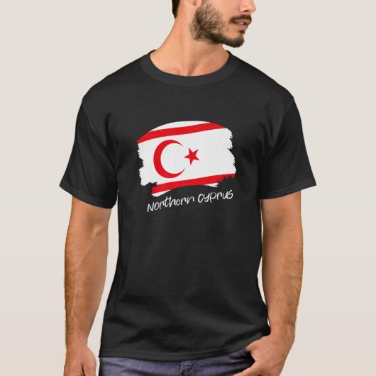 T-shirt Drapeau Kuzey Kibris Nord de Chypre 1 (Devant)