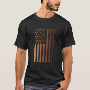 T-shirt Drapeau Langue Des Signes Américaines En Mélanin H