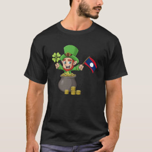 T-shirt Drapeau laotien laotien Jour de la Saint Patrick V