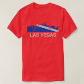 T-shirt Drapeau Las Vegas Skyline Nevada (Design devant)
