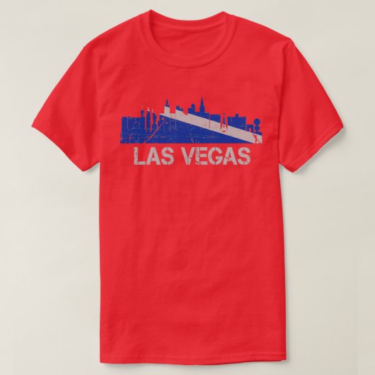 T-shirt Drapeau Las Vegas Skyline Nevada (Design devant)