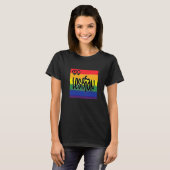 T-shirt Drapeau lesbien T (Devant entier)