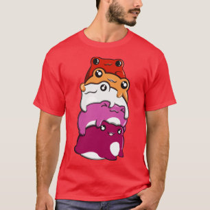 T-shirt Drapeau lesbienne gai gai Gay pride grenouille Pil