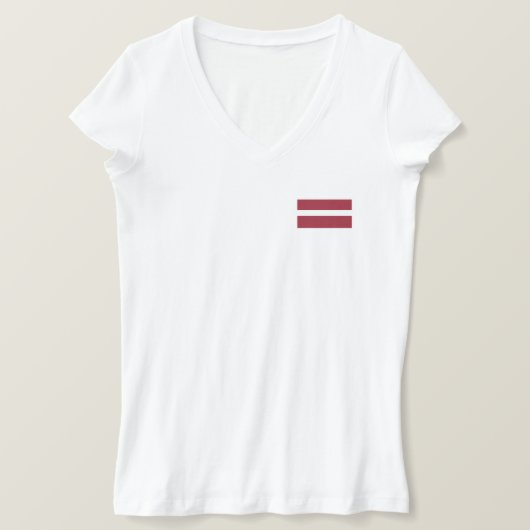 T-shirt Drapeau Lettonie (Design devant)