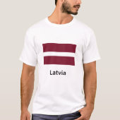 T-shirt Drapeau Lettonie (Devant)