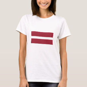 T-shirt Drapeau Lettonie