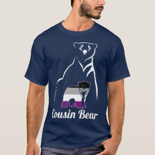 T-shirt Drapeau LGBT Aexuel Cousin Bear Ace Pride
