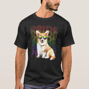 T-shirt Drapeau Lgbt Corgi Fierté Gay Lesbienne Chien Mois
