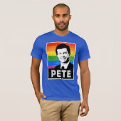 T-shirt Drapeau LGBT de Pete (Devant entier)