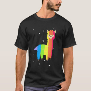 T-shirt Drapeau Lgbt Drôle De Lama Gay Lesbienne Arc-En-Ci