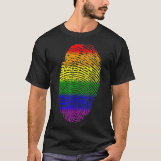 T-shirt Drapeau Lgbt Empreinte Fière Fierté Lgbt