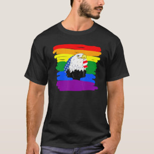 T-shirt Drapeau LGBT Fierté Gay Mois Queer Transgenre Arc-
