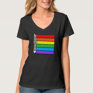 T-shirt Drapeau Lgbt Humain Droits de l'Homme Gay Lesbienn