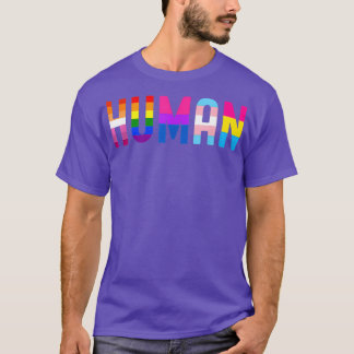 T-shirt Drapeau LGBT HUMAN Mois Gay pride Transgenre
