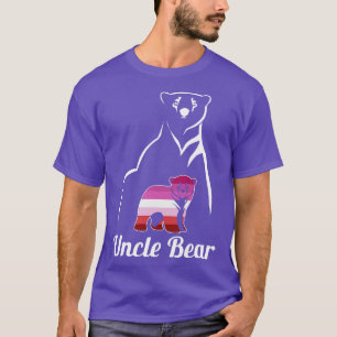 T-shirt Drapeau LGBT Lesbian Uncle Bear Lesbian Pride