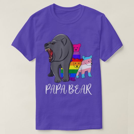 T-shirt Drapeau LGBT Ourson Gay Pride Mois Transgenre  (Design devant)