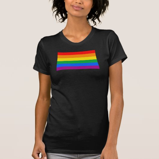 T-shirt Drapeau LGBT Pride / Drapeau arc-en-ciel (Devant)
