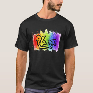 T-shirt Drapeau Lgbtq Humain Fier Ally Égalité Arc-en-ciel