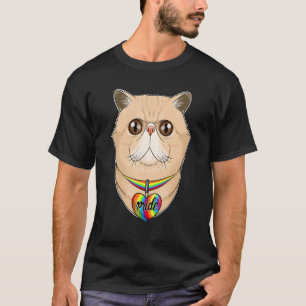 T-shirt Drapeau Lgbtq I Drapeau de la fierté gay I Chat à