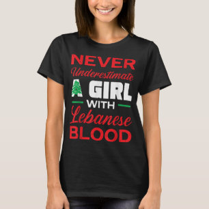 T-shirt Drapeau Liban Beyrouth Lobnan Lover Fille libanais