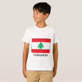T-shirt Drapeau libanais (Devant entier)