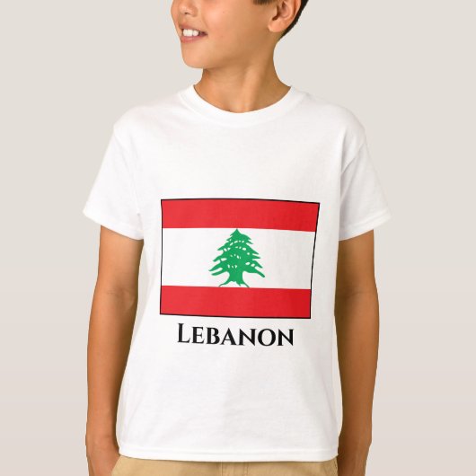 T-shirt Drapeau libanais (Devant)