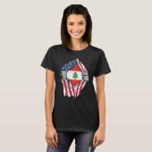 T-shirt Drapeau libanais de sang en moi Liban (Devant entier)