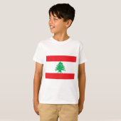 T-shirt Drapeau libanais - drapeau de علملبنان du Liban (Devant entier)