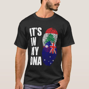 T-shirt Drapeau Libanais Et Australiens Du Patrimoine De L