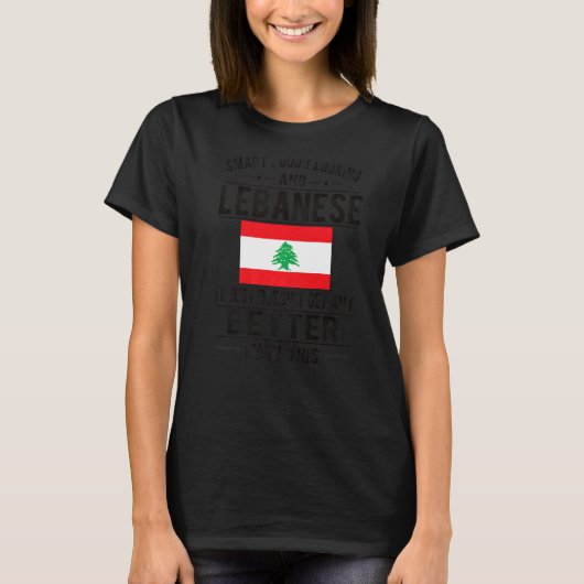 T-shirt Drapeau libanais Liban Racines libanaises (Devant)