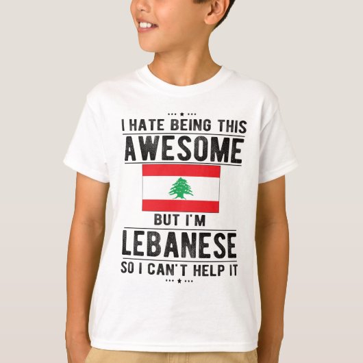 T-shirt Drapeau libanais Patrimoine libanais Racines liban (Devant)