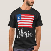 T-shirt Drapeau libérien Patrimoine libérien Racines libér (Devant)